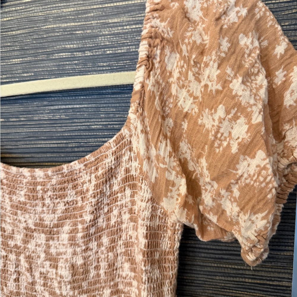 Free People Tan Floral Maxi Dress - Picture 5 of 5